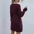 thumbnail image 3 of Aoochasliy Womens Sweaters Pullover Clothes Solid Color Loose Large Size Long Pulsets, 3 of 9