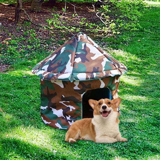 Cueva Cama para mascotas Fernando Tienda de campaña Resistente a la intemperie Redondo 45cm 41cm