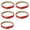 Red, variant on Set of 5 PU Strap Waist Belt With Strong Metal Clasp For 1/16 Scale Miniature Model Accessories