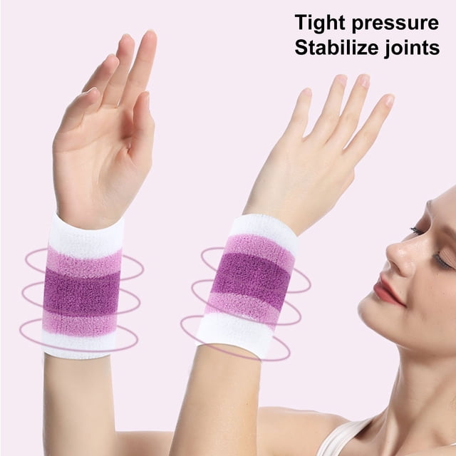 LJNYFDC Sweatbands Set Sweatbands Set Soft Elastic Wicking Wristbands Breathable Quick Drying Vibrant Color Headband Athletic Bands Set