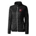 thumbnail image 2 of Women's Cutter & Buck Black Nebraska Huskers Rainier Eco Insulated Puffer Full-Zip Jacket, 2 of 3