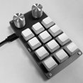 thumbnail image 3 of Teclado para juegos con cable personalizado macro Teclado mecánico programable (blanco), 3 of 6