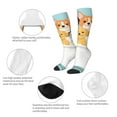 thumbnail image 3 of Naloa Cute Dog In Bathtub Thigh High Socks Extra Long Stretchy Sock Women Over Knee High Opaque Stocking Daily Wear, 3 of 6
