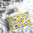 thumbnail image 5 of Honeii Tropical Lemon Print Pillow Cases,Plush Throw Pillow Covers,Decorative Pillowcase for Sofa, Couch, Living Room-20"x30", 5 of 6