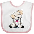thumbnail image 3 of Inktastic Cream Doodle Pup Boys or Girls Baby Bib, 3 of 4