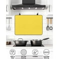 thumbnail image 6 of Stove Top Covers for Electric Stove, Yellow Glass Stovetop Cover Protector, Pure Yellow Induction Cooktop Protector Oven Mat for Kitchen Countertop 24"x21", 6 of 8