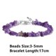 thumbnail image 1 of Pulsera de cuentas de piedra de cuarzo para hombres y mujeres, brazalete de amatista Natural, energía púrpura, piedra curativa, joyería elástica para terapia de salud, 1 of 4