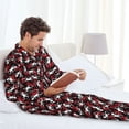thumbnail image 6 of Sikiie Salamander Mens Pajama Set, Soft Warm Long Sleeve Sleepwear, Cozy Button-Down Pjs for Men-X-Large, 6 of 7