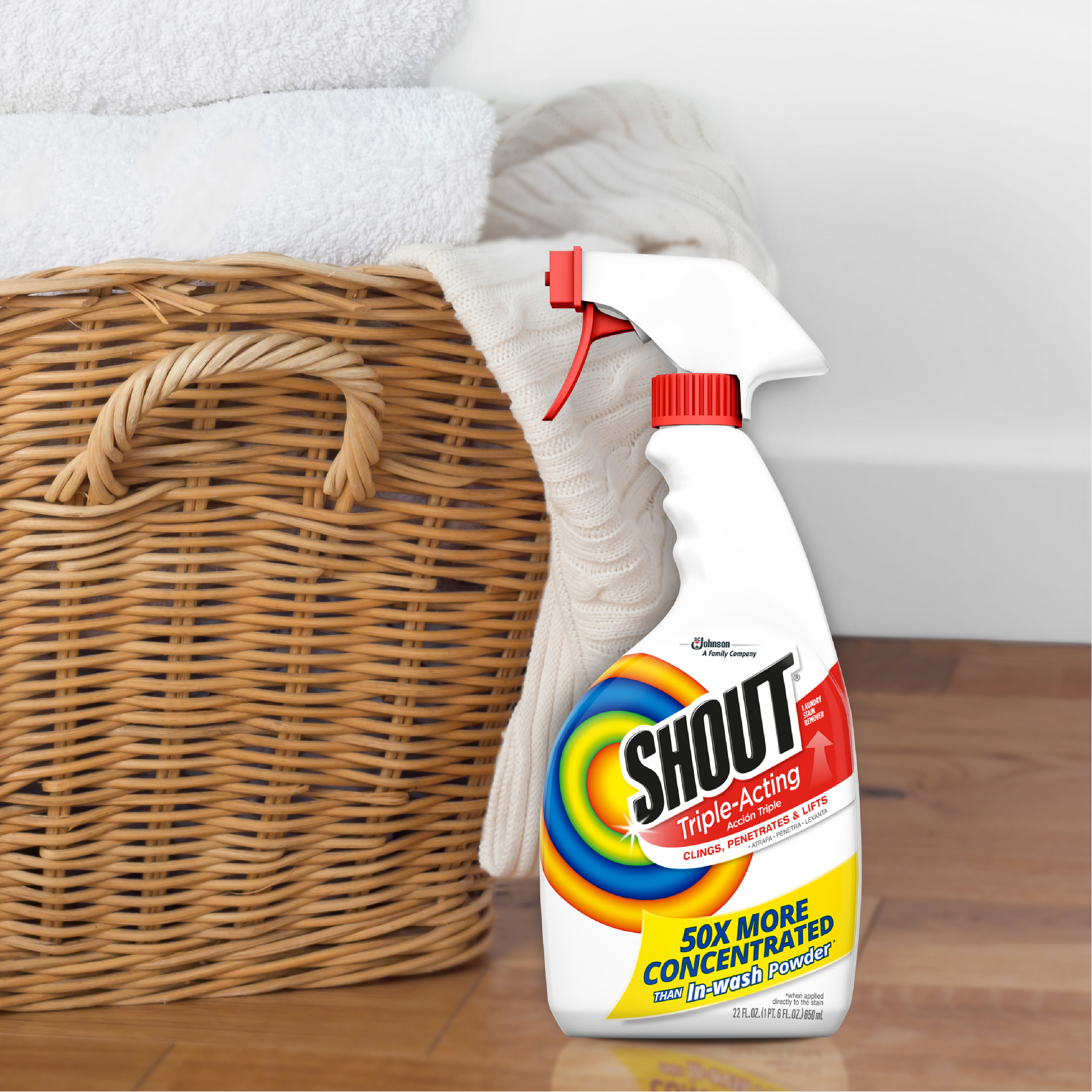 Shout Triple-Acting, Laundry Stain Remover, 22 Ounce - image 8 of 13