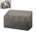 thumbnail image 1 of Boîte de Rangement Cosmétique Translucide ABS Organisateur de Bureau Multi Grid Sundries Box, 1 of 10