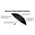 thumbnail image 2 of Totes InBrella Reverse Close Folding Umbrella Black) - 8417, 2 of 7