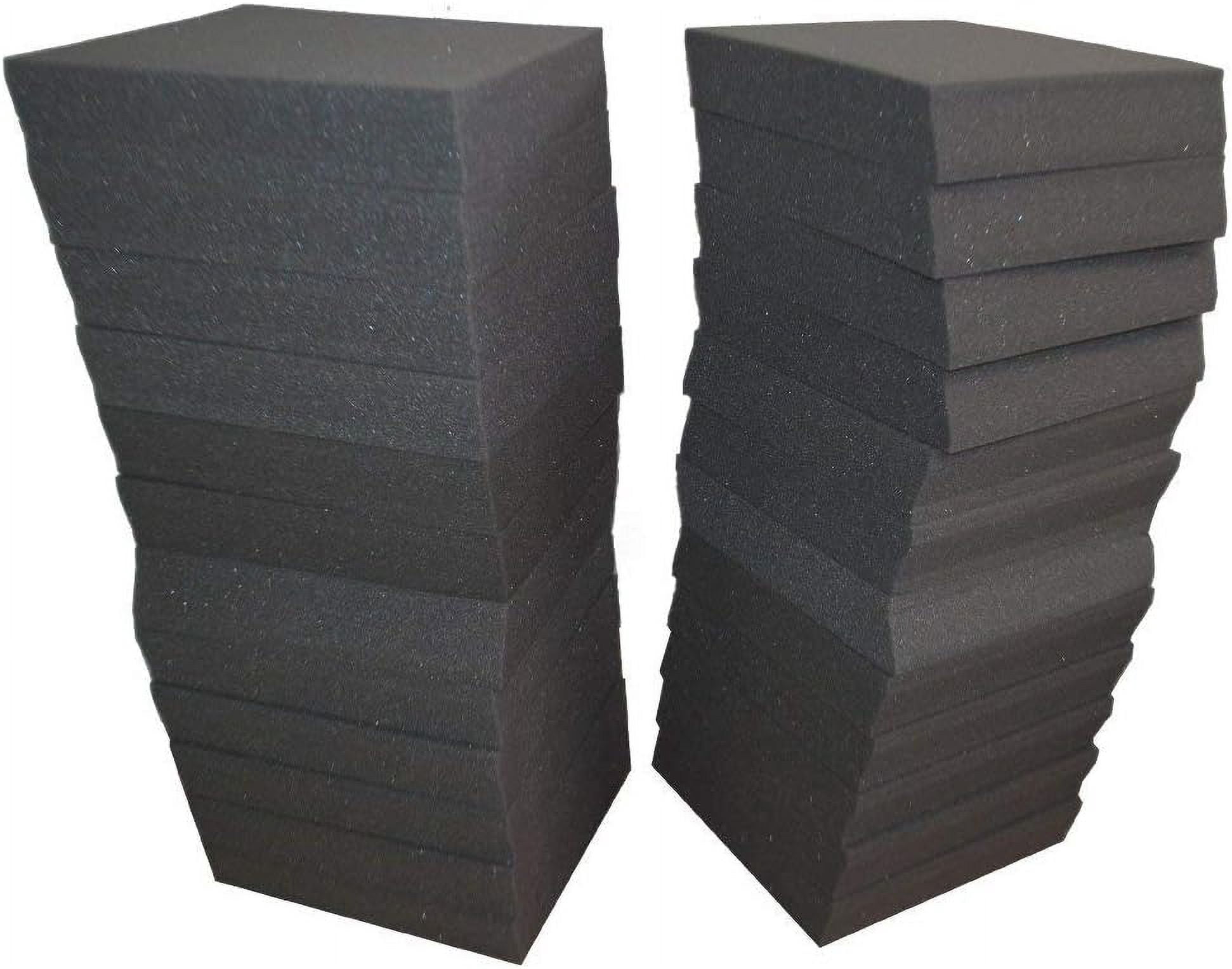 AK TRADING 48 Pack- Acoustic Panels Studio Soundproofing Foam Wedges 2" X 12" X 12"