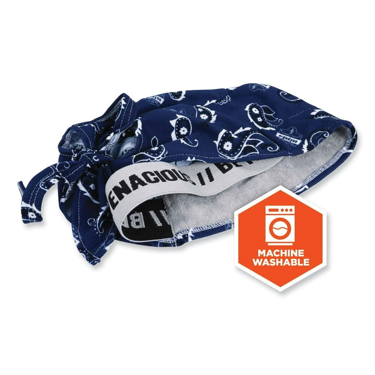 Chill-Its 6615 High-Perform Bandana Doo Rag with Terry Cloth Sweatband, One Size Fits Most, Blue, Ships in 1-3 Business Days Chill-Its 6615 High-Perform Bandana Doo Rag with Terry Cloth Sweatband, One Size Fits Most, Blue, Ships in 1-3 Business Days