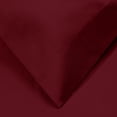 thumbnail image 3 of 1200-Thread Count 100% Egyptian Cotton Solid Duvet Cover & Pillow Shams, 3-Piece Duvet Cover Set by Blue Nile Mills – Full/Queen, Burgundy, 3 of 7