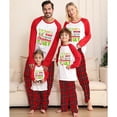 thumbnail image 4 of Pijamas familiares a juego de Navidad, conjuntos de pijamas a cuadros blancos y negros, Just Who Loves Christams en julio, 4 of 4