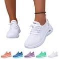 thumbnail image 3 of Womens Orthopedic Shoes Arch Support Sneakers Lightweight Non Slip Slip Shoes Mesh Stretch Comfort Travel Gym Running Tennis Shoe,White,43, 3 of 7