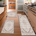 thumbnail image 2 of Farmhouse Kitchen Rugs Set 3 Piece, Boho Kitchen Mats for Floor, Non-Slip Kitchen Rug Waterproof Mats for Kitchen, Runner Rugs for Hallway Laundry Holiday Sink Decor, 2 of 12
