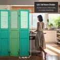 thumbnail image 5 of Oriental Furniture 6 ft. Tall Double Sided Distressed Door Panel Canvas Room Divider, 5 of 7