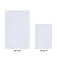 thumbnail image 1 of Better Trends BAMP2PC1740WH Better Trends Micro Collection en Peluche 100% Polyester Set de 2 Pièces (17' x 24' 24' x 40') Tapis de Bain en Blanc, 1 of 1