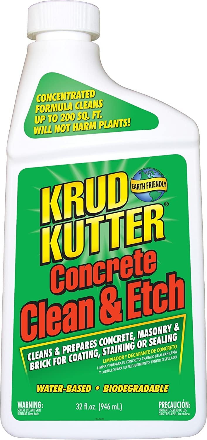 Krud Kutter Concrete Clean & Etch, 32 Oz. Bottle 6/Case Lot of 6