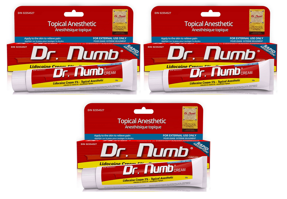 Dr. Numb Topical Anesthetic Numbing Cream 30g (3 Pack ...