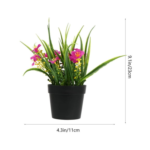 Raindrops  Decoration Home Simulated Clivia Potted Plant Practical
