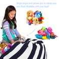 thumbnail image 3 of Posh Creations Bean Bag Stuffable Cover - Toy Organizer, Soft Cover, Kids, 4 ft, Navy Stripes, 3 of 3