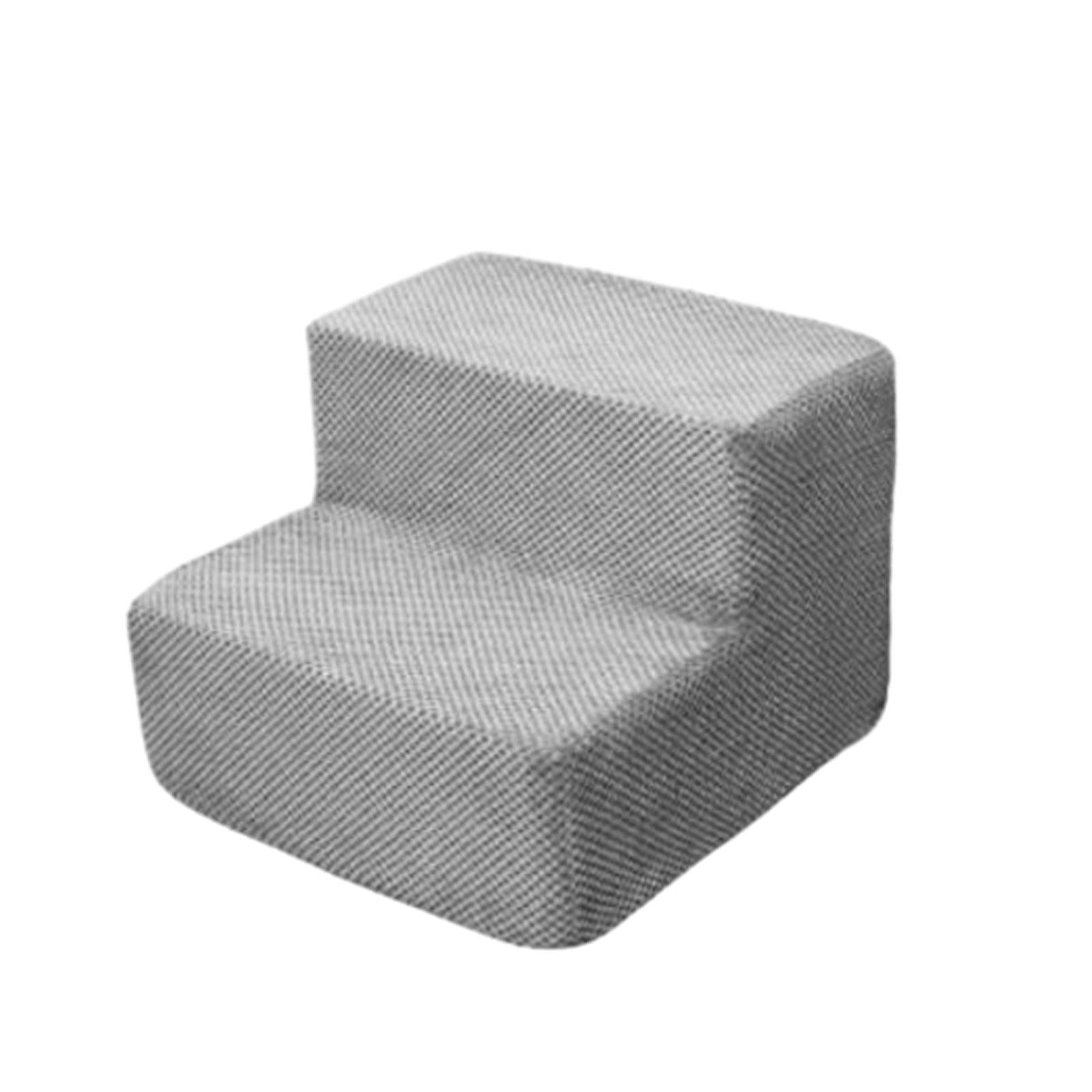 Dog Stairs Steps Durable High Density Pet Steps for Bed Couch Indoor Outdoor Two Steps