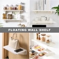 thumbnail image 4 of Estante de almacenamiento de pared plegable, estante flotante para cocina, 4 of 7