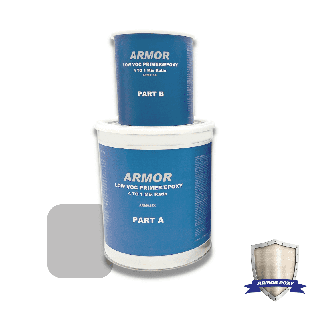 Chemical Resistant Concrete Epoxy Primer, Low VOC (1Gallon) Light Gray