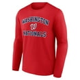 thumbnail image 2 of Men's Red Washington Nationals Team Heart & Soul Long Sleeve T-Shirt, 2 of 3