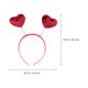 thumbnail image 4 of KAKOWELY 3 diademas decorativas con forma de corazón para el pelo, accesorio para disfraz, para fiestas, 4 of 5