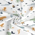 thumbnail image 3 of Wukai Sea Creatures Women’s Short Sarongs Beach Wrap Bikini Bottom Short Skirt Chiffon Scarf for Swimwear, 3 of 4