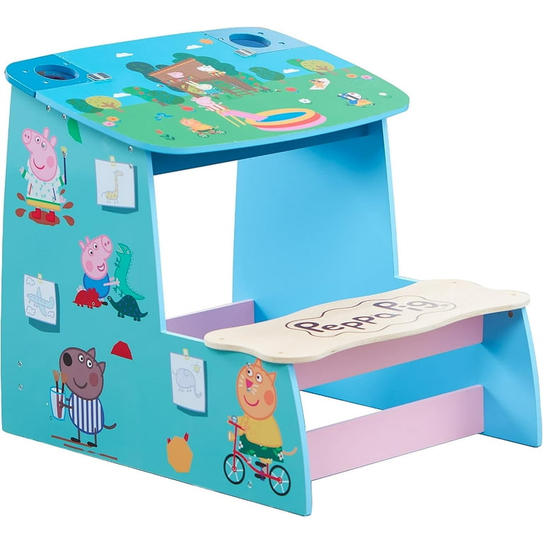 【首都圏限定納品】peppa pig ペッパピッグ テーブル＆チェアセット Peppa Pig, Kids Activity Table and Chair Set, Blue - Walmart.com