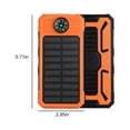 thumbnail image 3 of JTNeq Versatile 10000mAh Solar Power Bank with Outdoor Emergency Light and Fast Charging for Mobile Phones, 3 of 9