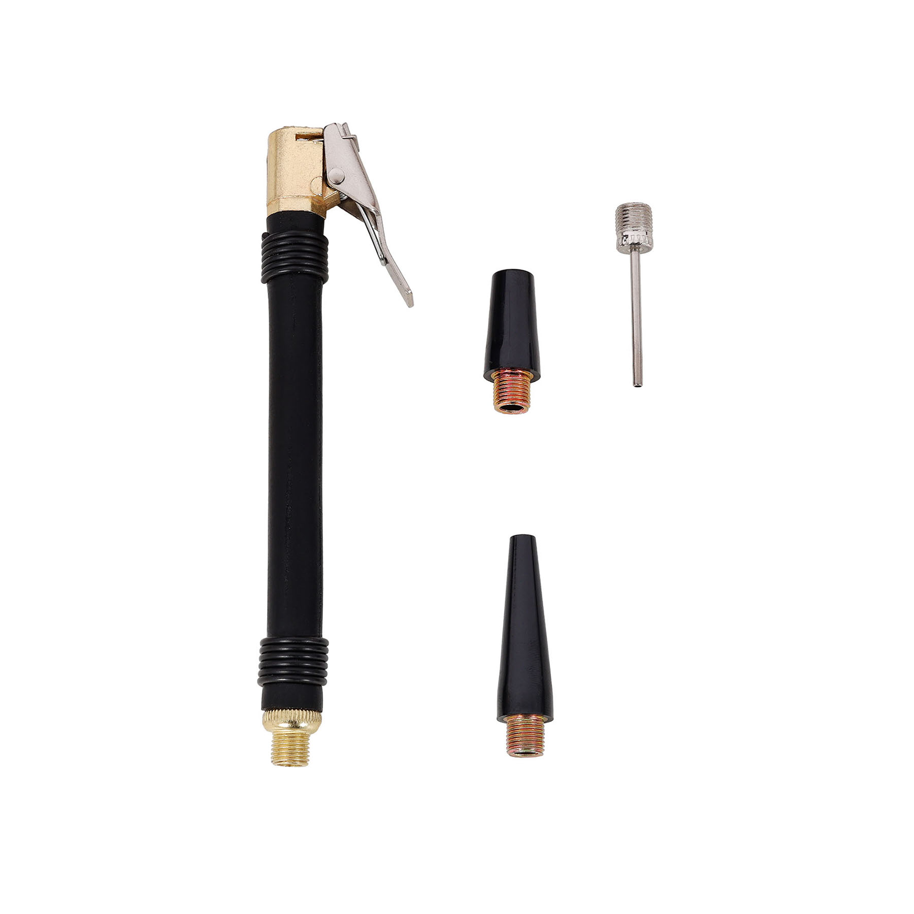 12V Air Compressor Tire Inflator Black and Orange with Pressure Gauge Maximum 150 PSI for Car SUV RV Truck