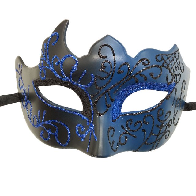 Máscara de maquillaje de carnaval para hombres Máscara romana de carnaval Máscara de fiesta de actuación Máscara facial para hombres