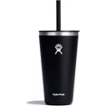 thumbnail image 1 of Hydro Flask Gobelet en Acier Inoxydable Tout Autour 28 Oz avec Paille Flexible Résistante aux Fuites et Couvercle à Pression, Noir, 1 of 8