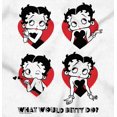 thumbnail image 2 of Betty Boop What Would She Hearts Women Crewneck Sweatshirt Brisco Brands S, 2 of 6