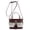 White, variant on Women's Top Handle Satchel Handbag PU Purse Bucket Shoulder Bag with Crossbody Strap, Trendy Crossbody Bag, Red