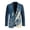 Whale And Wave Print, variant on Psesaysky Regular Fit Single Button Casual Blazer Jacket, Polyester Lightweight Mens Suit Jackets for Business Office and Wedding Events