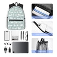 thumbnail image 6 of Daiia White Swan School Backpack for Men Women, Unisex Large Waterproof Bookbag Schoolbag Casual Daypack for High School/College/Teens/Travel/Work Black, 6 of 8