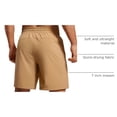 thumbnail image 4 of Shorts Deportivos para Hombre CRZ YOGA 7" Secado Rápido Caqui Talla L, 4 of 5