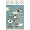 thumbnail image 2 of SAFAVIEH Carousel Kids Talisha Sunshine Animals Area Rug, Ivory/Blue, 2' x 3', 2 of 10