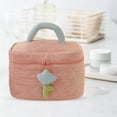 thumbnail image 3 of Bolsa de maquillaje, organizador de cosméticos de viaje portátil, bolsa de almacenamiento , bolsas de aseo para mujeres y niñas rosado Macarena Neceser, 3 of 8