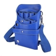 thumbnail image 2 of Bolsa de cintura para tijeras de peluquero portátil, peine para cortapelos, bolsa de almacenamiento de herramientas de peluquería, color azul, 2 of 8