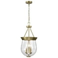 thumbnail image 2 of Nuvo Lighting Boliver 3 Light Pendant - 11 Inches - Vintage Brass Finish - Clear Seeded Glass - Vintage Brass, 2 of 18