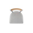 thumbnail image 3 of 881 Revelle 36" Swivel Extra Tall Bar Stool with Anodized Nickel Finish, Medium Back and Graph Alpine Seat, 3 of 5
