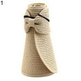 thumbnail image 5 of Ludlz Women Foldable Straw Sun Visors Sun Protecetion Wide Brim Sun Hats Adjustable Beach Hat, 5 of 7