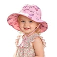 thumbnail image 4 of Kids Sun Hat for Boys Girls Bucket Hats UV Protection Summer Hat for Kids Wide Brim Fishing Hat(Pink,3-4 Years), 4 of 5